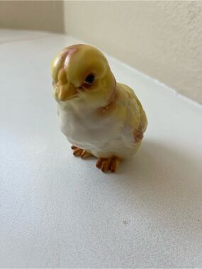 Lefton Vintage Yellow and Brown Ceramic Chick Figurine Japan Easter